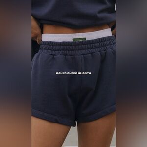 NWT Daily Drills Boxer Super Shorts in Navy in a size XS/S